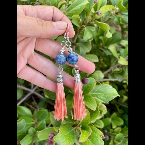 Lapis lazuli earrings - Picture 6 of 6